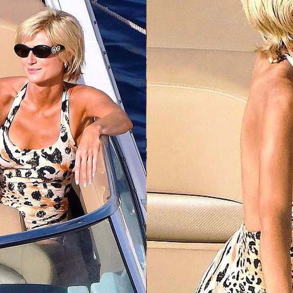 Princess Diana s Iconic Animal Print Swimsuit as Seen in The Crown