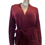 Cashmere Dressing Gown in Mulberry