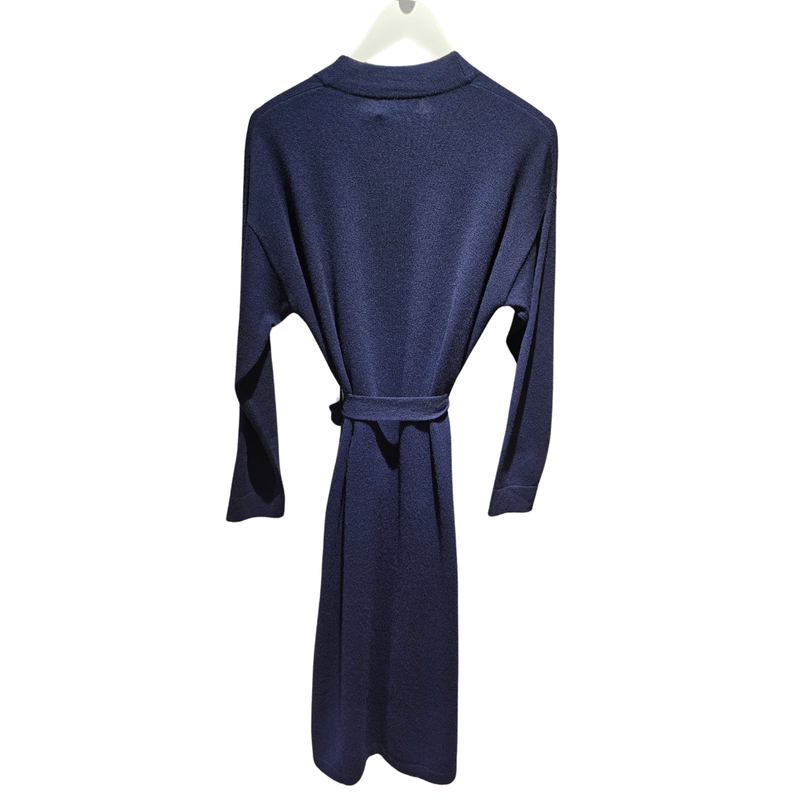 Cashmere Dressing Gown in Navy