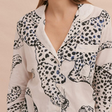 The Jag Print Cream Long Pyjama Set