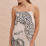 The Jag Print Cream Square Nightie