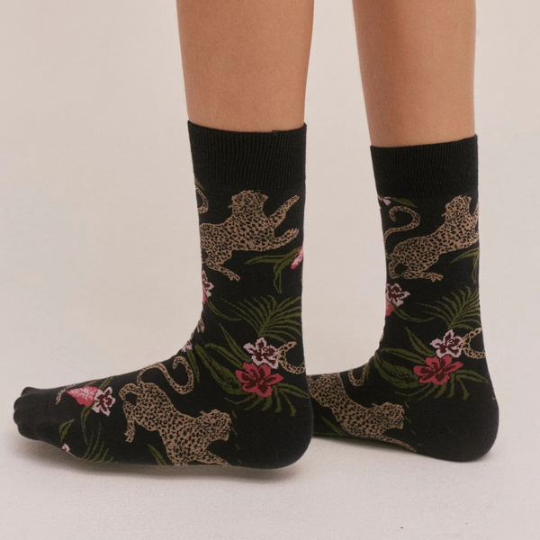 Soleia Leopard Multi Women's Socks