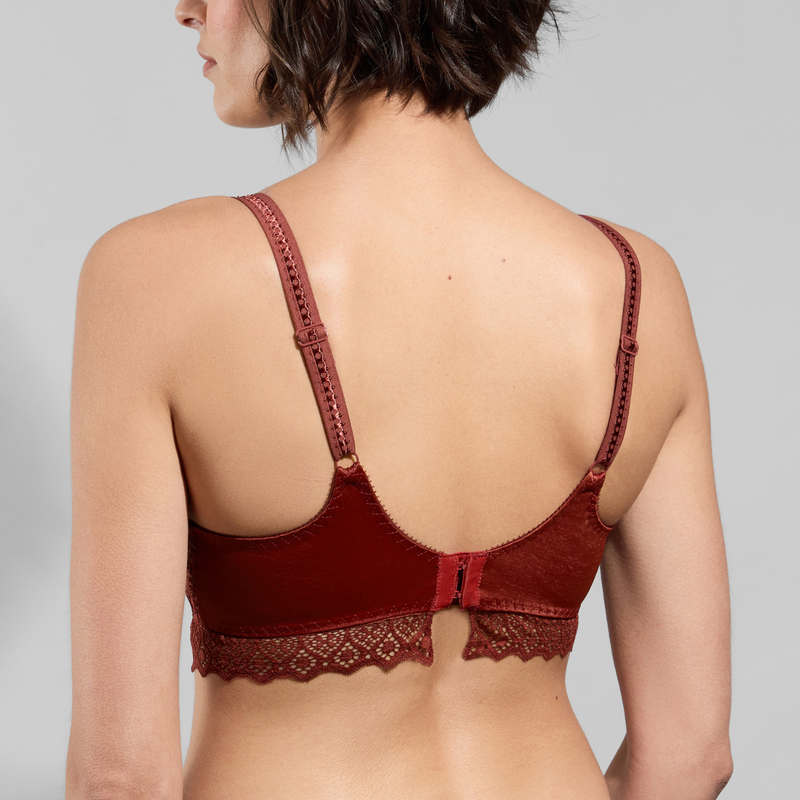 Cassiopee Limited Edition Seamless Plunge T-shirt Bra in Cuivre Dore