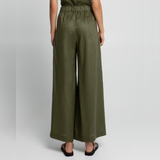 Khaki Linen Trousers