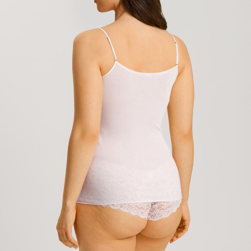 Cotton Seamless Spaghetti Camisole in Honeydew