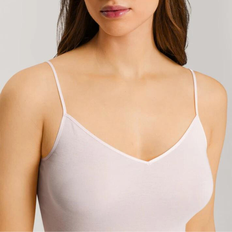 Cotton Seamless Spaghetti Camisole in Honeydew