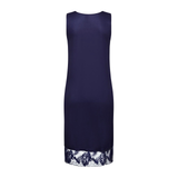 Eva Sleeveless Nightdress in Evening Blue