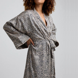 Corina Hidden Leopard Robe