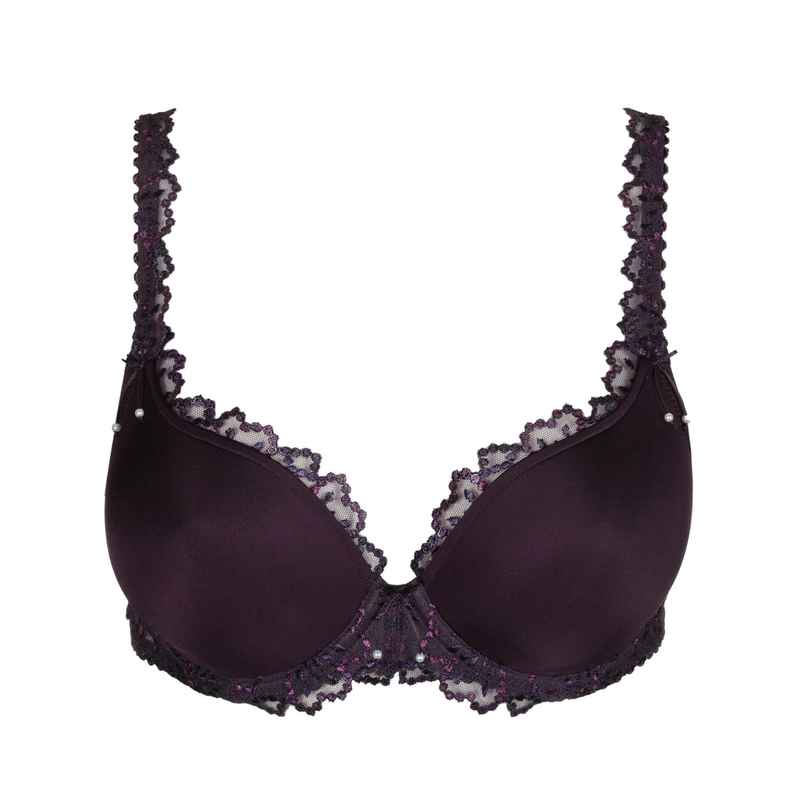 Jane Padded Heart Shape Bra in Amethyst