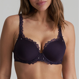 Jane Padded Heart Shape Bra in Amethyst