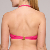 Emly Heartshape Padded Bikini Top in Dragon Fruit