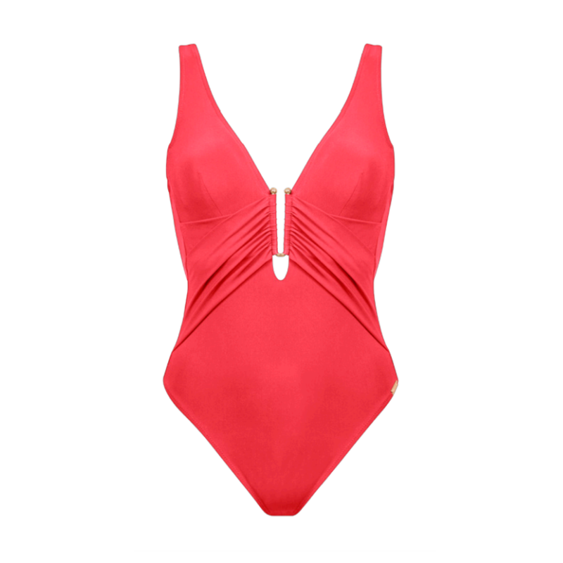 Honesty Underwired Non Padded Swimsuit in Flame