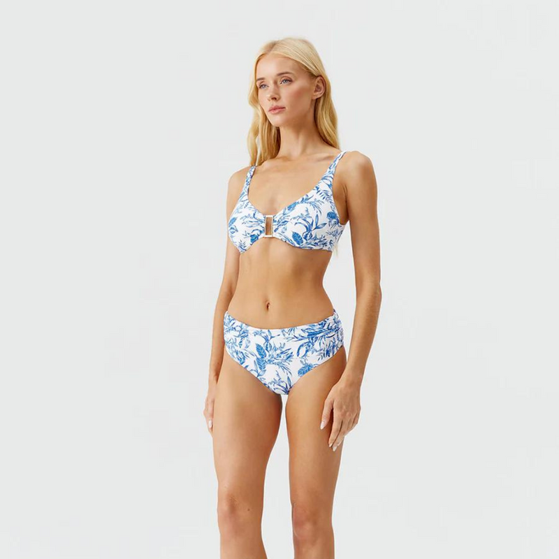 Bel Air Blue Leaf Underwired Bikini