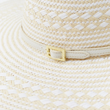 Jemima White Weave Hat