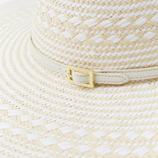 Jemima White Weave Hat