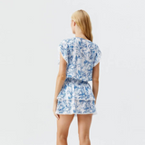 Keri Blue Leaf Dress