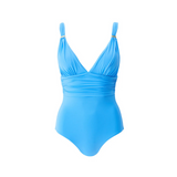 Panarea Ocean Ruched V Neck Swimsuit