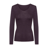 Serie Exquisite Long Sleeved Top in Perfect Plum