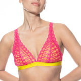 Serie Poetry Temptation Triangle Padded Bra in Exotic Pink