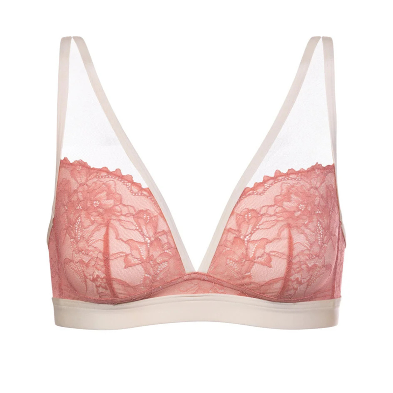 Serie Poetry Style Triangle Soft Bra in Pale Macaron