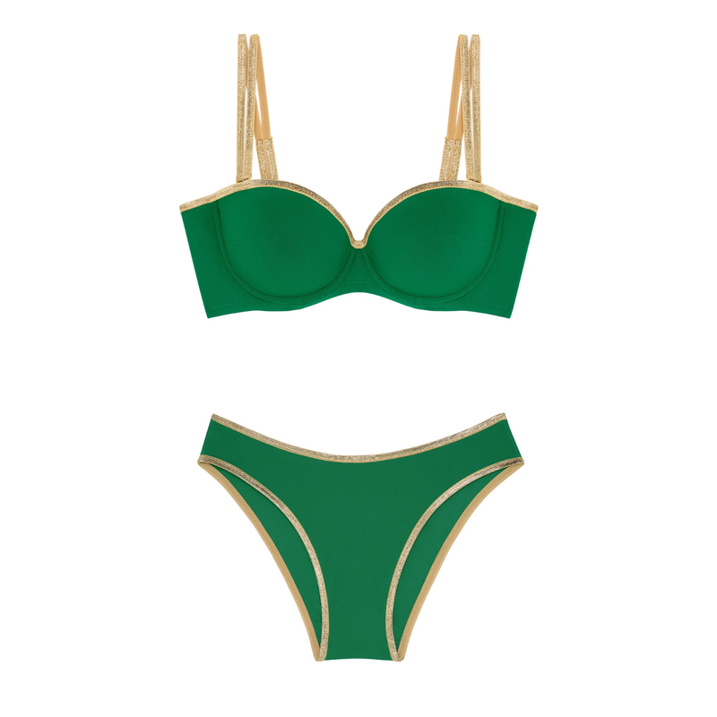 Baby Samy Bandeau Bikini in Jade