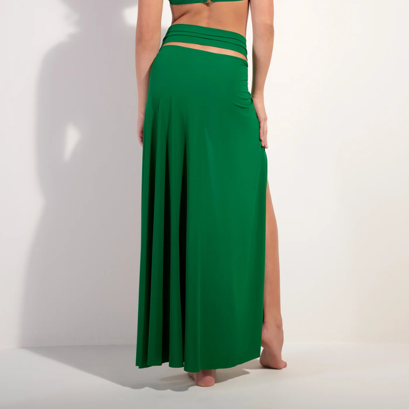 Petra Multi-Position Pareo Skirt in Jade