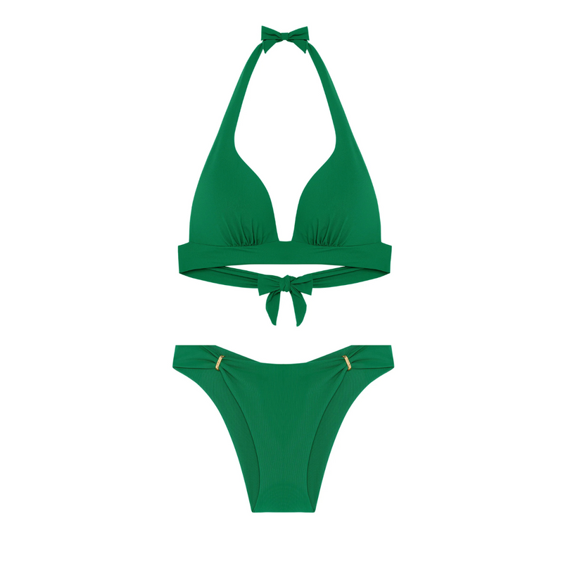 Donia Claudie Push Up Bikini in Jade