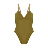 Laos Lurex Swimsuit in Bronze