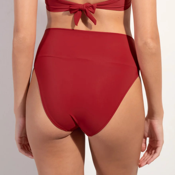 Tobago High Waisted Bikini Bottom in Garance