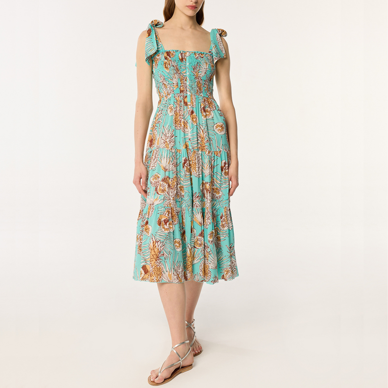 Long Dress Triny in Mint Karibia