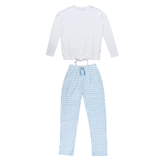 Pima Cotton White Top and Zen Lounge Trousers