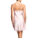 Sainted Sisters Scarlett Silk Chemise in Pink Ice