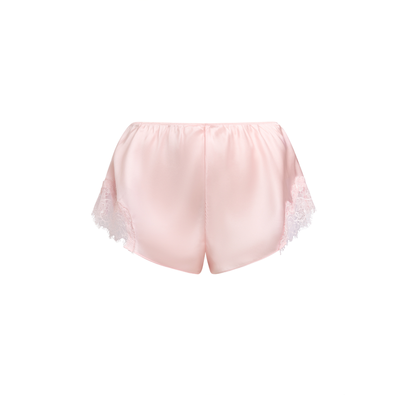 Scarlett Silk French Knickers in Pink Ice