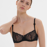 Delice Half Cup Bra in Gem Black