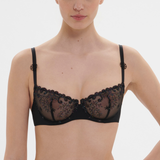 Delice Half Cup Bra in Gem Black