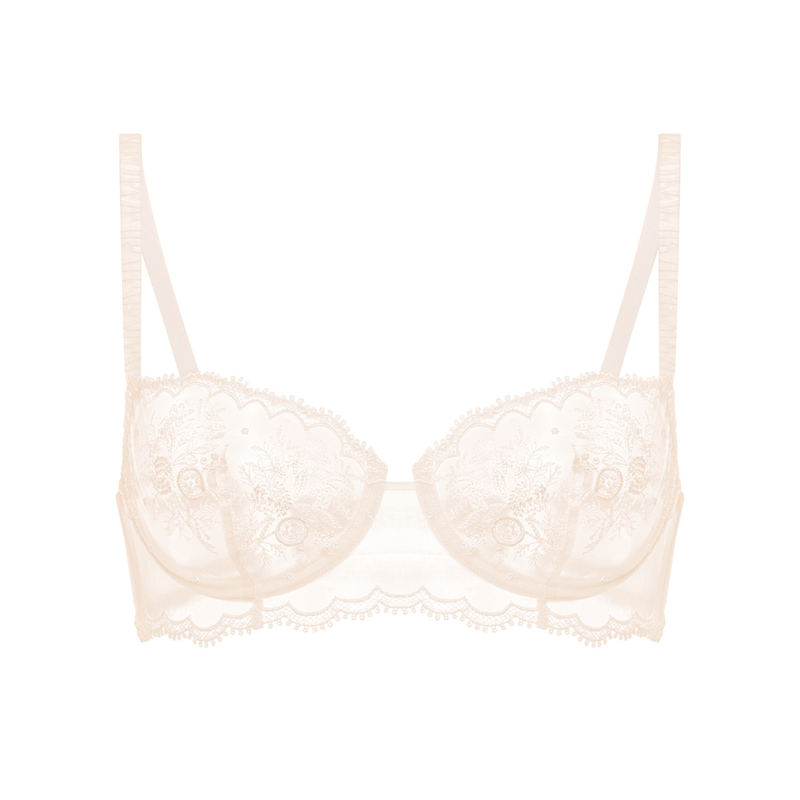 Intrigue Half Cup Bra in Sakura Pink