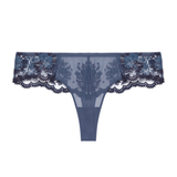 Intrigue Tanga in Bleu Cendre