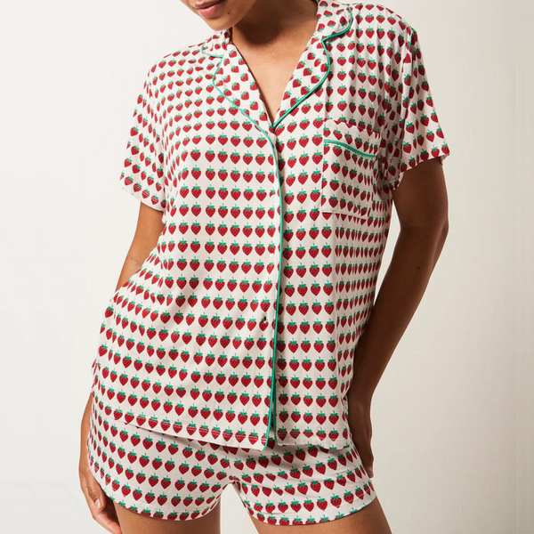 Short Pyjama Set - Strawberry Dreams