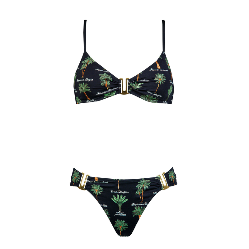 Art Herbaria Embroidered Bralette Bikini Set