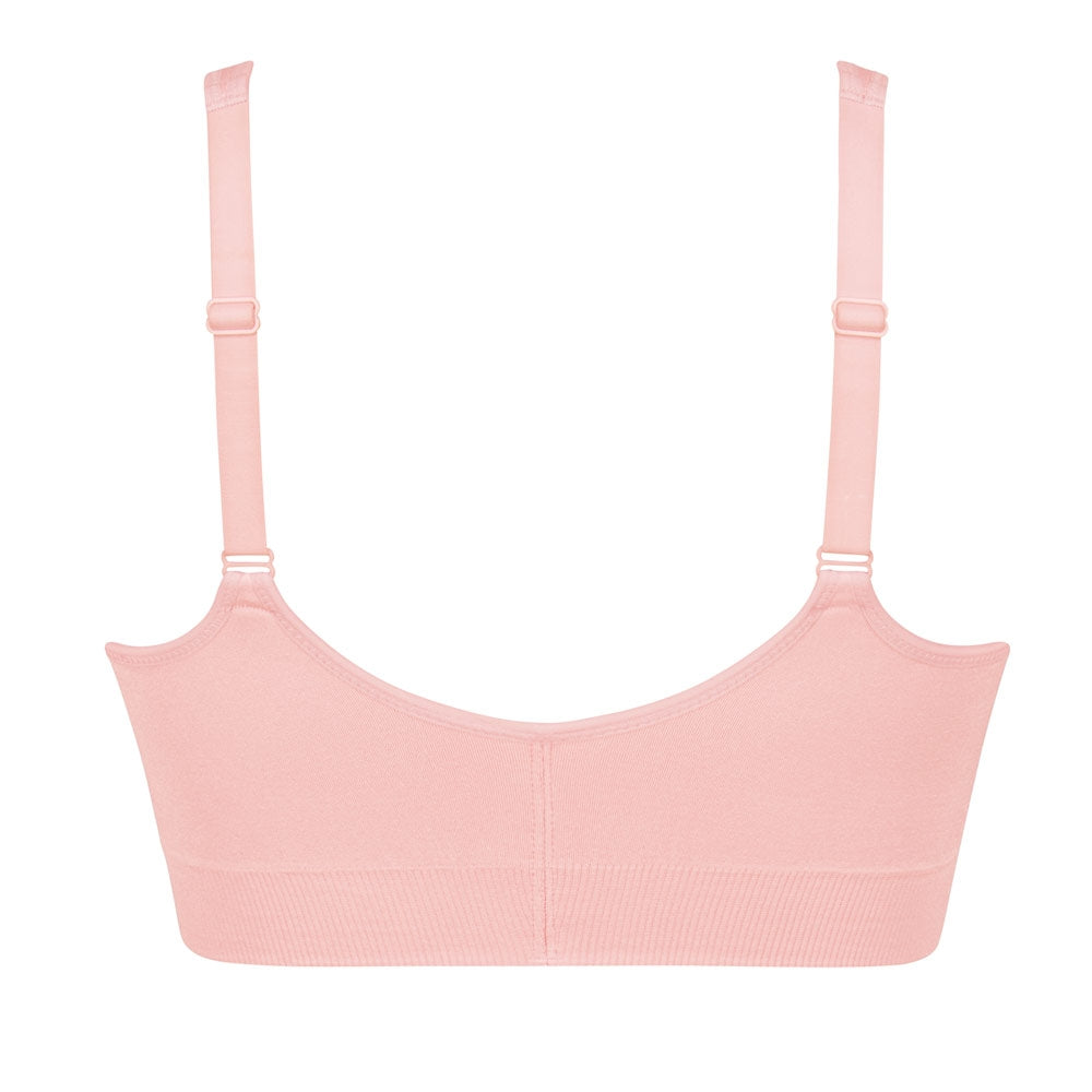 Tawop Wireless Bras With Support And Lift Women'S Rimless Stretch Pink  36Bc=80Bc 